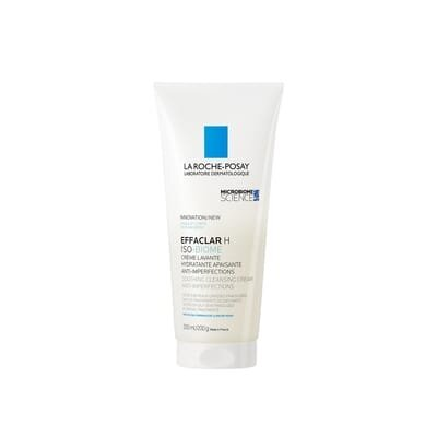 Крем-гель La Roche-Posay Effaclar H Iso-Biome очищуючий, заспокійливий для зневодненої чутливої шкіри обличчя та тіла, схильної до недоліків, 200 мл