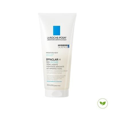 Крем-гель La Roche-Posay Effaclar H Iso-Biome очищуючий, заспокійливий для зневодненої чутливої шкіри обличчя та тіла, схильної до недоліків, 200 мл