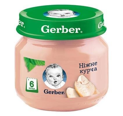Пюре м'ясне Gerber Ніжне курча, 80 г