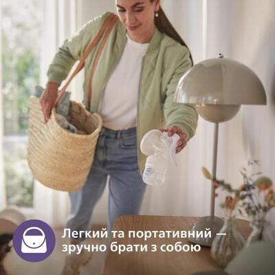 Молоковідсмоктувач Philips Avent SCF430/13 ручний з контейнерами