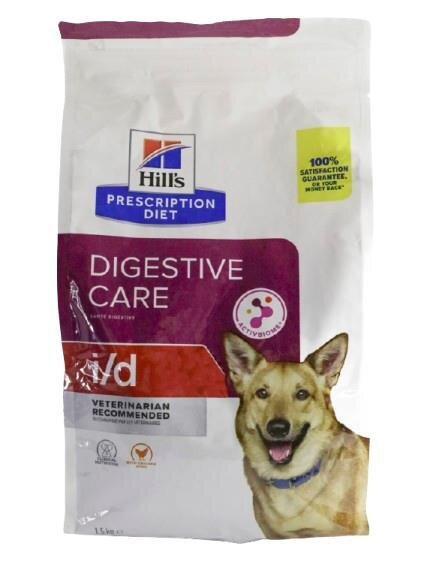 Корм лікувальний для собак Hill's PD Canine I/D при захворюваннях шлунково-кишкового тракту, панкреатиті, 1,5 кг