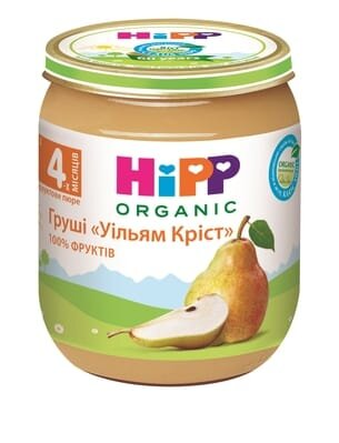 Пюре фруктове HiPP Organic Груші Уільям Кріст, 125 г