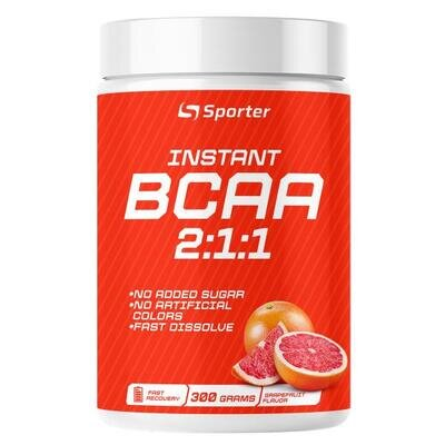 Амінокислоти Sporter BCAA 2:1:1 Instant, смак грейпфрут, 300 г