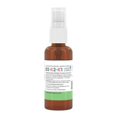 Вітаміни Д3, К2 та К1 Stark Pharm D3-K2-K1 рідкий екстракт, 50 мл