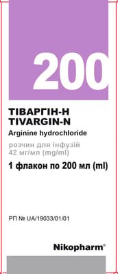 Тіваргін-Н розчин д/інф. 42 мг/мл по 200 мл у флак.