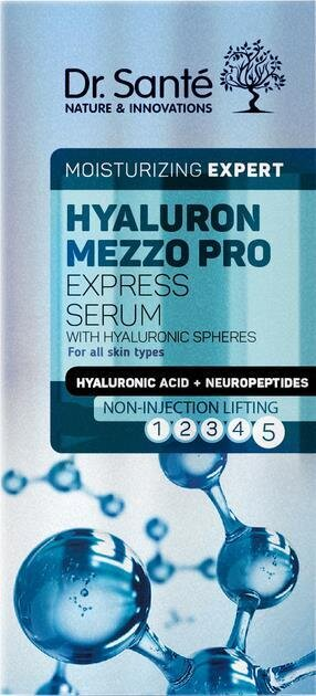 Експрес-сироватка для обличчя Dr.Sante Hyaluron Mezzo Pro, 30 мл