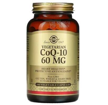 Коензим Q10 Solgar Vegan CoQ-10 60 мг вег. капсули №180