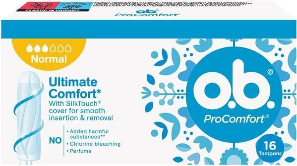 Тампони гігієнічні o.b. ProComfort Normal, 16 шт