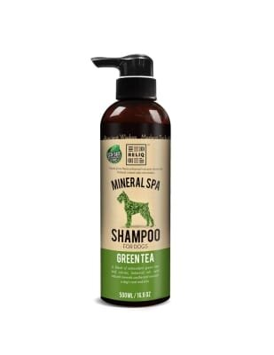 Шампунь для собак Reliq Mineral Spa Green Tea з олією зеленого чаю, 500 мл