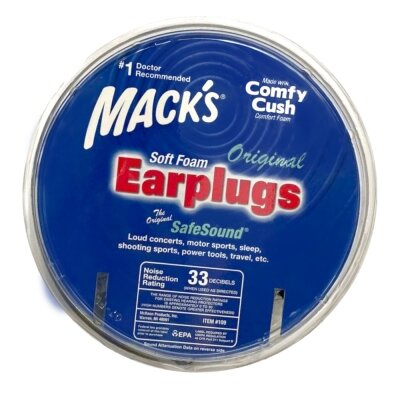 Беруші MACK`S Original Safe Sound із пінопропілену захист від шуму до 32 дБ, 100 пар