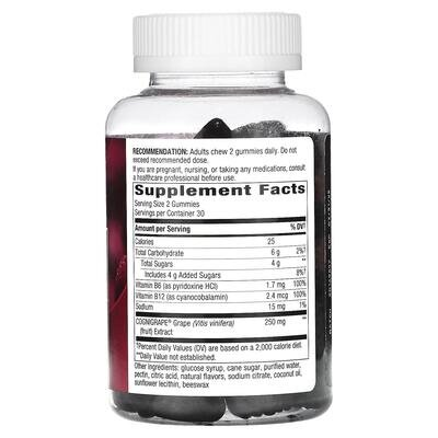 Підтримка пам'яті та концентрації Nature's Way Brain Fuel смак винограду, 60 жувальних цукерок