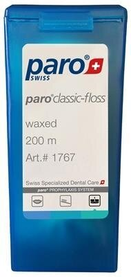 Зубна нитка Paro Swiss classic-floss класична вощена, 200 м