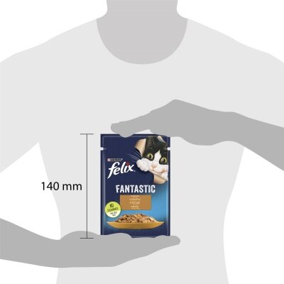 Корм вологий для кішок Purina Felix Fantastic в желе з індичкою, 100 г