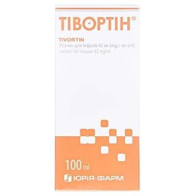 Тівортін розчин д/інф. 42 мг/мл по 100 мл у пляш.