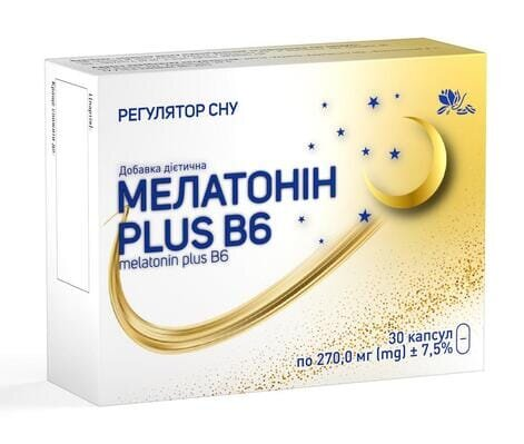 Мелатонін Plus В6 капсули №30