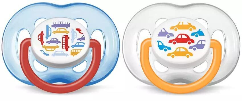 Пустушка силіконова Philips Avent Freeflow SCF172/22 ортодонтична дихаюча, 6-18 місяців, 2 шт