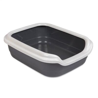 Туалет для кішок Природа PR241699 Comfort М Сірий 41 х 30 х 13,5 см