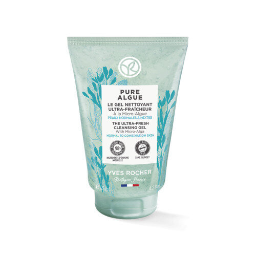 Гель для вмивання Yves Rocher Pure Algue Ультрасвіжість з Мікроводоростями для зволоження, 125 мл