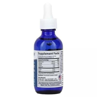 Магній іонізований Trace Minerals Ionic Magnesium 400 мг у краплях, 59 мл