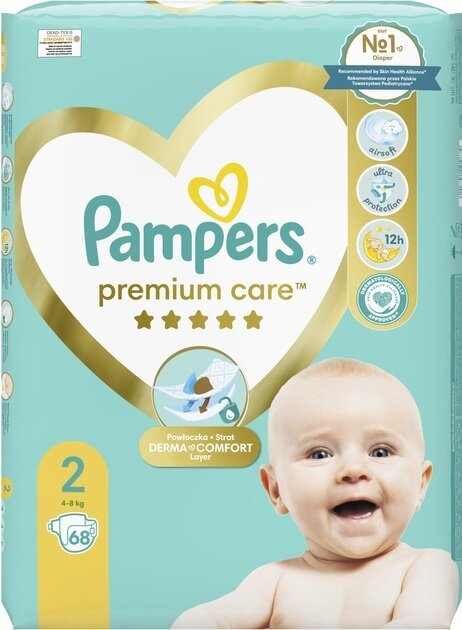 Підгузки дитячі Pampers Premium Care розмір 2, 4-8 кг, 68 шт