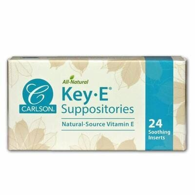 Супозиторії з вітаміном Е Carlson Labs Key-E Suppositories №24