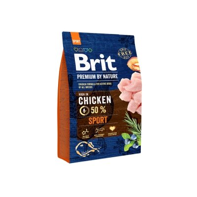 Корм сухий Brit Premium Sport для собак з підвищеними фізичними навантаженнями зі смаком курки, 3 кг