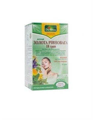 Фіточай Dr.Fito Золота рівновага 18 трав по 1.5 г №20 в філ.-пак.