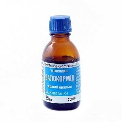 Валокормід краплі ор. по 25 мл у флак.-крап.