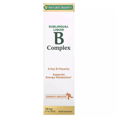 В-Комплекс сублінгвальний Nature's Bounty B-Complex Sublingual Liquid, 59 мл