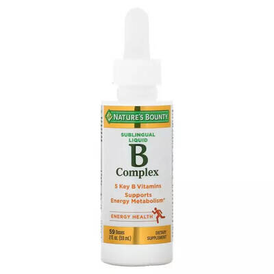 В-Комплекс сублінгвальний Nature's Bounty B-Complex Sublingual Liquid, 59 мл
