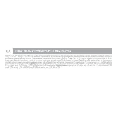 Корм вологий Purina Pro Plan Veterinary Diets NF для собак з захворюваннями нирок, 400 г