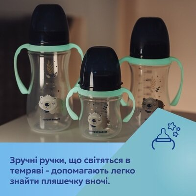 Пляшечка Canpol Babies Easystart Sleepy Koala 35/237_pin антиколікова з широким отвором, рожева, 240 мл