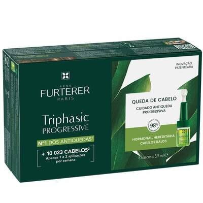 Комплекс Rene Furterer Triphasic Progressive проти випадання волосся, 8 шт х 5,5 мл