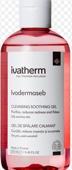 Гель Ivatherm Ivadermaseb Cleansing Soothing Gel для очищення заспокійливий, 250 мл