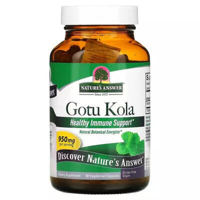 Готу кола Nature's Answer Gotu Kola 950 мг вег. капсули №90