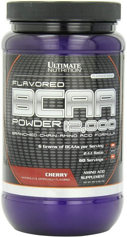 Амінокислота Ultimate Nutrition BCAA 12000 Powder, вишня, 457 г