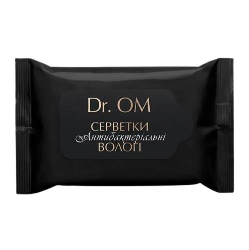 Серветки вологі Dr.OM Антибактеріальні, 15 шт
