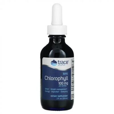 Хлорофіл іонний Trace Minerals Ionic Chlorophyll 100 мг у краплях, 59 мл