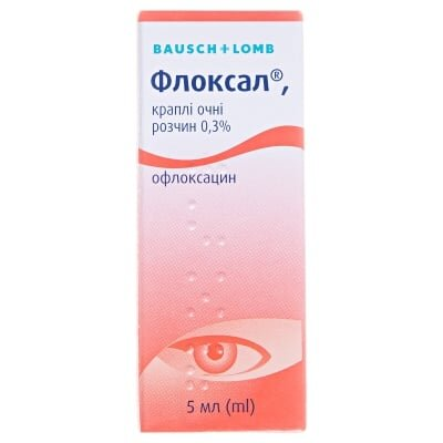 Флоксал краплі оч., р-н 0.3 % по 5 мл у флак.-крап.