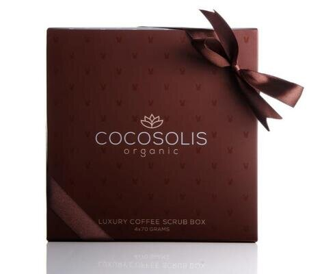 Скраб для тіла Cocosolis Luxury Coffee кавовий, набір (4 шт х 70 г), 280 г