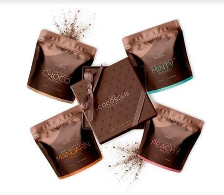 Скраб для тіла Cocosolis Luxury Coffee кавовий, набір (4 шт х 70 г), 280 г