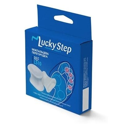 Перегородка міжпальцева Lucky Step LS10 гелева, розмір 1, пара