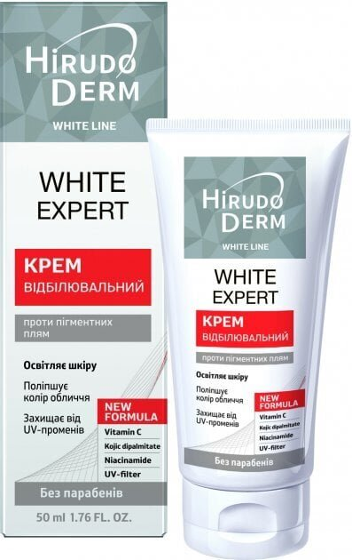 Крем для обличчя Hirudo Derm White Line White Expert відбілюючий, 50 мл