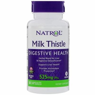 Розторопша Natrol Milk Thistle 525 мг, 60 капсул