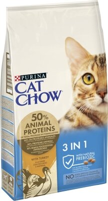 Корм сухий для кішок Purina Cat Chow Feline з індичкою, 15 кг