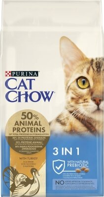 Корм сухий для кішок Purina Cat Chow Feline з індичкою, 15 кг