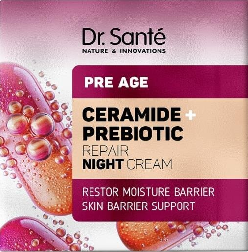 Крем для обличчя Dr.Sante Pre Age Керамід + Пребіотик нічний відновлюючий, 50 мл