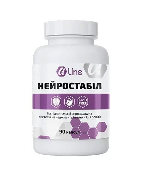Нейростабіл Aline Натуральний комплекс для підтримки нервової системи, 90 капсул