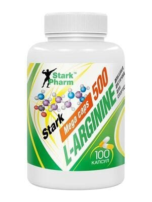 Аргінін Stark Pharm Stark L-Arginine 500 мг, 100 капсул