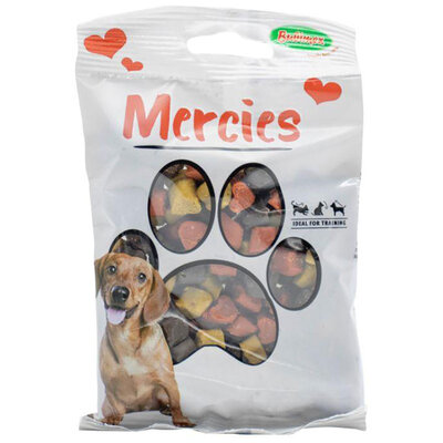 Ласощі Bubimex Semi Moist Treat Mini Hearts Печиво Міні-серця для собак, 100 г